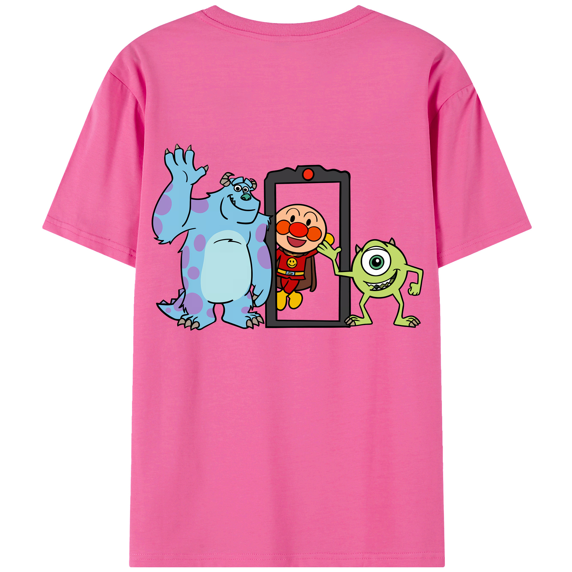 （画像用） アンパンマン Anpanman レディース半袖Tシャツ(バックプリント)